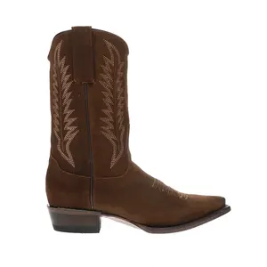 Stetson Womens Parker Embroidered Snip Toe  Casual Boots Mid Calf - Brown