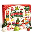 24 Days Advent Calendar Christmas Countdown Gift Set - Mystery Cute Squishy Blind Box Stress Relief Toys Holiday Gift for Boys Girls