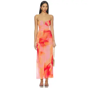 Bardot Stephanie Printed Mesh Dress in Pink Floral Bardot Stephanie Printed Mesh Dress in Pink Floral