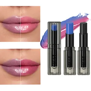 Color Changing Lip Care Balm, Temperature & PH Sensing Custom Lip Color, 2 in 1 Lipstick And Blush, Hydrating Moisturizing Formula For Plump Elastic Lips