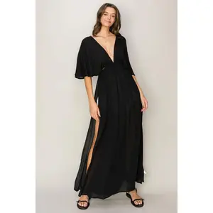 The Monoco Maxi Split Cover Up Dress