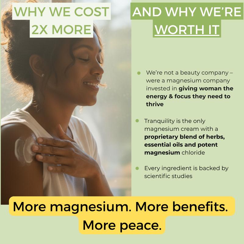 Rooted In Magnesium Cream Set | Sleep, Calm & Recovery | High-Absorption Formula | Hydrating & Fast-Acting Relief | Non-Greasy | 4 oz | Moisturizing Body Care