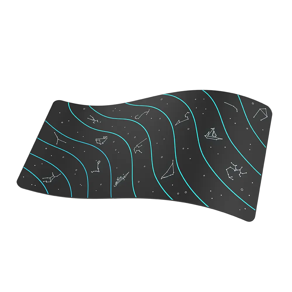 B0aty x GHOST XXL Deskpad - Constellation, 35.4 X 15.7 X 0.18 inches, Stitched Edges, Smooth Surface, Non-Slip Base, Perfect for Office & Home Use