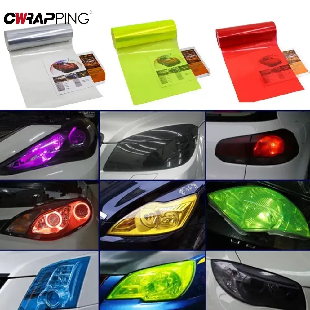 30x200cm Car Light Films Car Matte Black Tint Headlight Taillight Fog Light Vinyl Film Rear Lamp Tinting Film Exterior Accessory