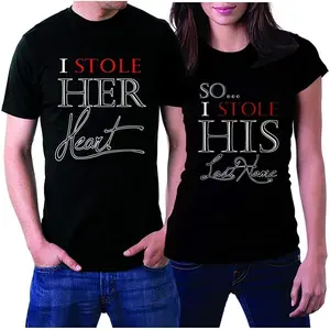 Matching Shirts for Couples, Set for Husband & Wife Anniversary, Wedding, Honeymoon T‑Shirts Gift