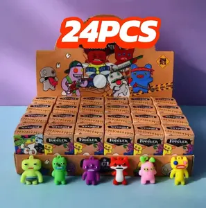 24PCS Kawaii Creepy Keychain Mystery Box | Ugly Monster Dolls, Trendy Bag Charms, Easter Basket Stuffers & Cute Holiday Gifts