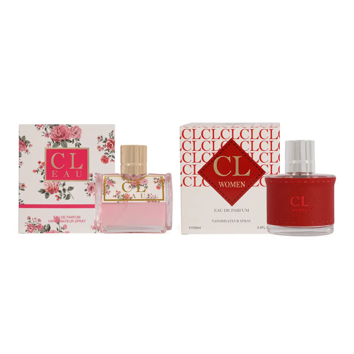 Women's Perfume Bundle - CL Eau and CL Women - Spray Perfume Eau de Parfum for Women 100ml/3.4fl.oz. each