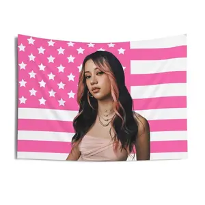 Megan Katseye Kpop Band American Flag Mexican Katseye Members Flags Gift for Fans Men Women