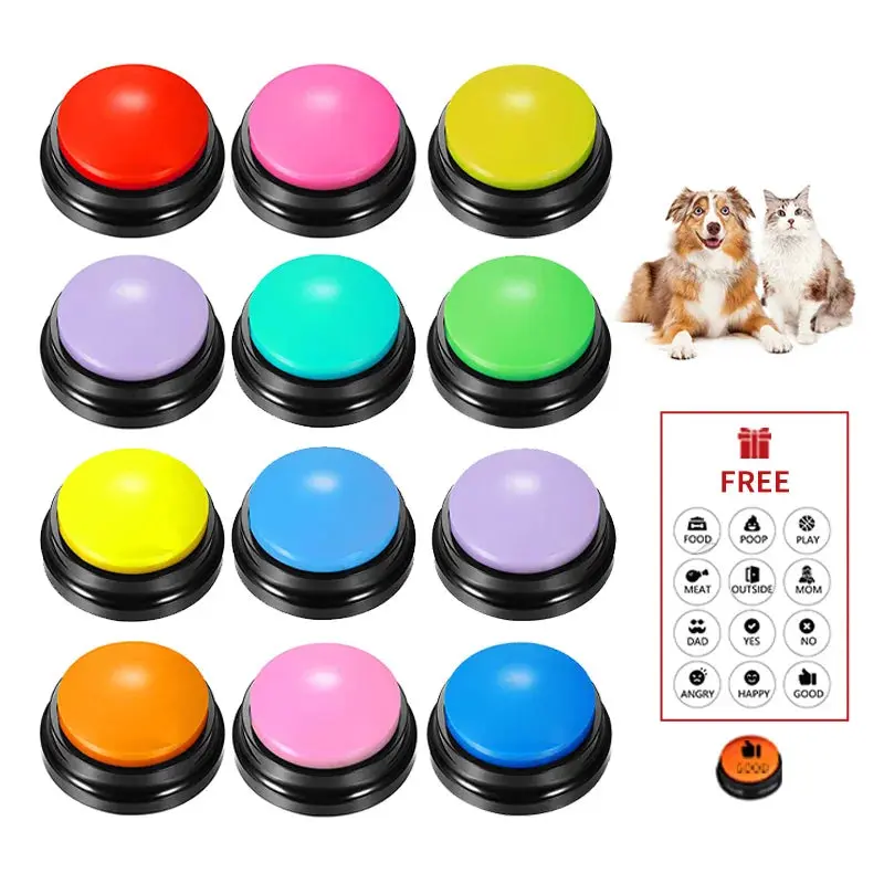 Interactive Recordable Dog Training Buttons