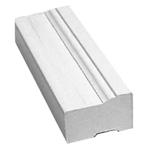 Inteplast Building Products 633133 7 ft.PVC Brickmould-White Inteplast Building Products 633133 7 ft.PVC Brickmould-White