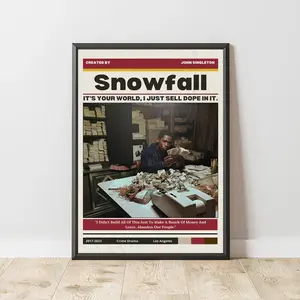 Snowfall | Franklin Saint Poster Vintage Poster | Retro Wall Art Home Decor | Damson Idris Print | Tv Series | Tv Show | Gift Idea eaa