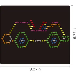 20PCS Refill Templates for Magic Panel Light Up Board Accessories, Drawing Board Templates, Creative Play Light Toys for Kids Aged 4+, Transportation Theme