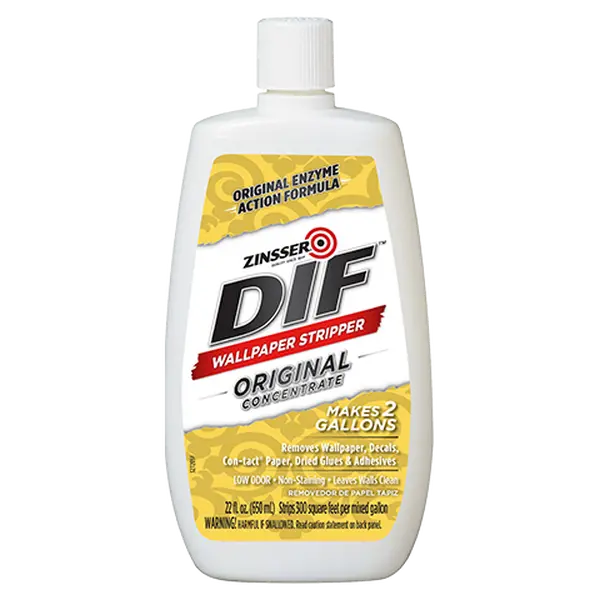 Zinsser DIF Wallpaper Stripper Concentrate 22oz – Fast & Effective Wallpaper Removal