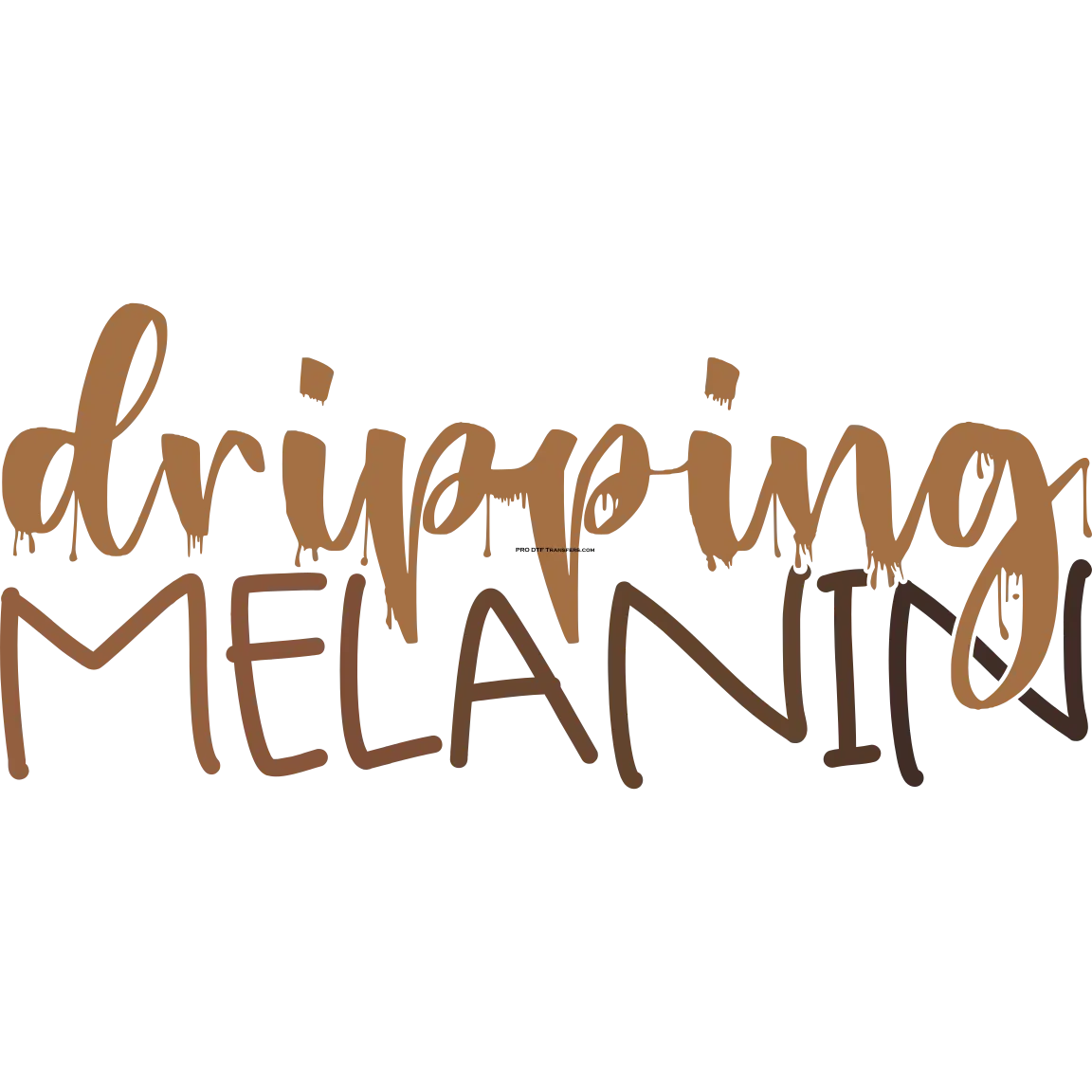 BH100 Dripping Melanin Full Color DTF Transfer