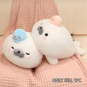 Bubble Seal Series Plush Toys, Soft Stuffed Animals, Cartoon Ocean Animal Decorations, Educational Soft Animals, Kids Room Decoration, Birthday Gift