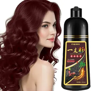 Deep Wine Red Hair Dye Shampoo 3 in 1 for Gray Hair, Instant Hair Dye for Men Women, Long-lasting & Natural Hair Color Shampoo, Effect in Minutes, 16.9 Fl Oz Haircare