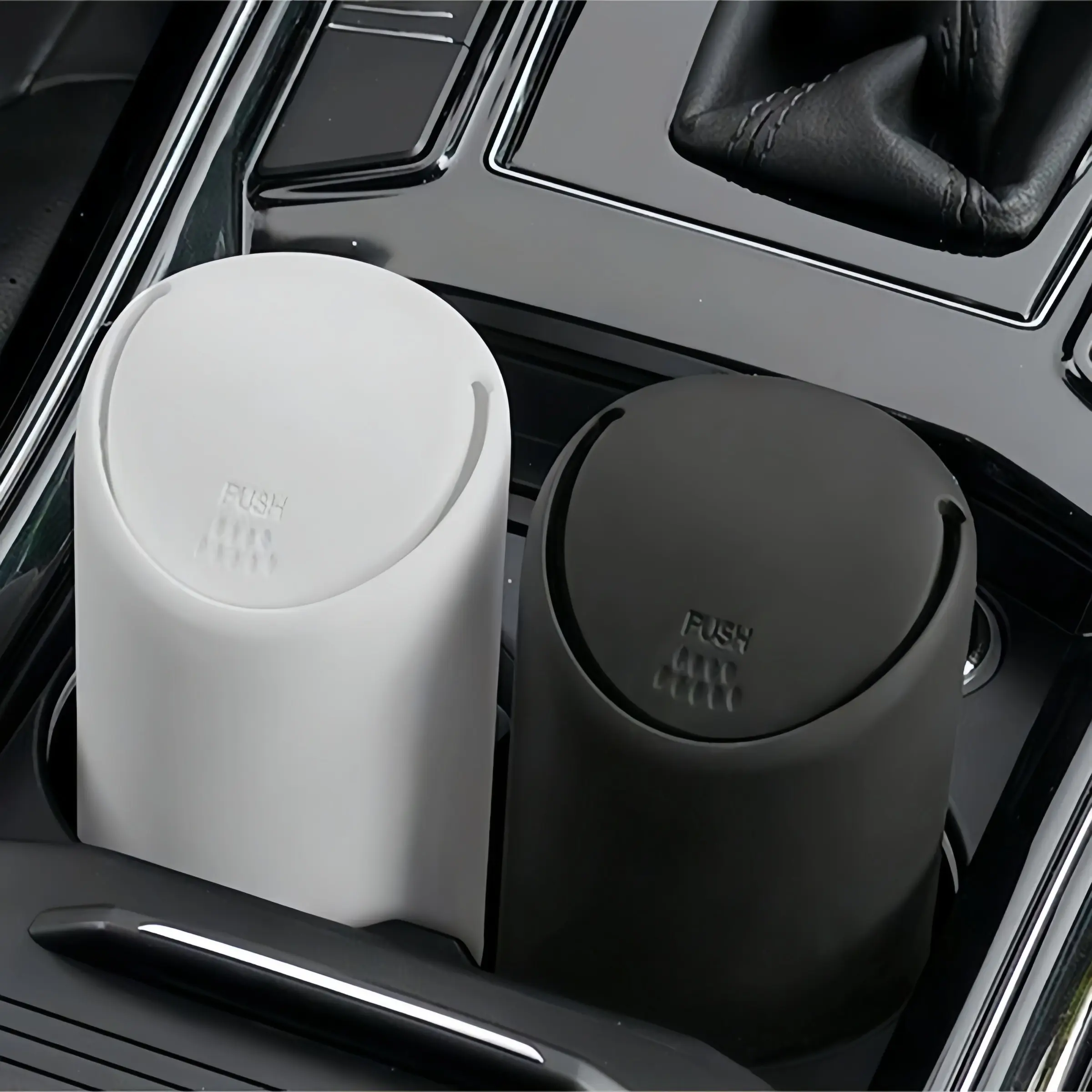 1pc-Car Bin Trash Can with Lid Trash Bags, Mini Car Garbage Bins for Front and Back, Trashcan For Cars, Auto Accessories for Storage and Organization, Car Storage Organizers - Portable, Waterproof