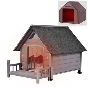 Aivituvin Insulated Large Dog House with Liner Inside| Iron Frame-AIR80/81/87-IN