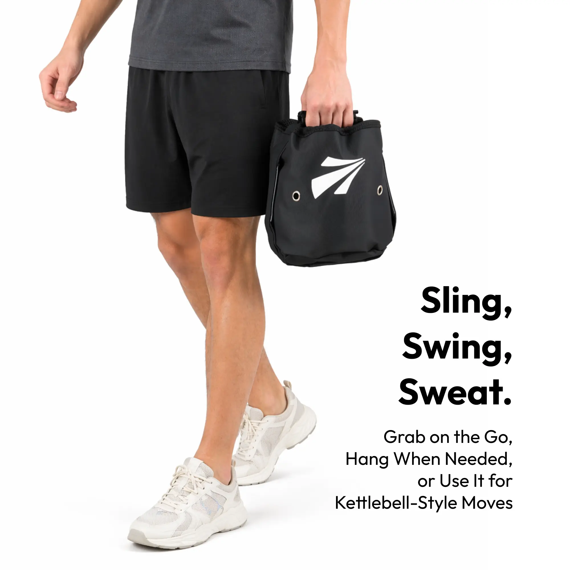 【SummerFinds】ZELUS Z-Bag, Weighted Vest Storage Bag, Multi-Functional Training Bag That Doubles as a Kettlebell | All-in-One Gear Carry & Storage | Heavy-Duty 600D Oxford Workout Carry Bag