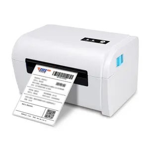 High-Speed Thermal Label Printer, 4.3" Print Width, 203 dpi, USB/Bluetooth/Wi-Fi Compatible for Shipping Barcode Label with Automatic Cutter