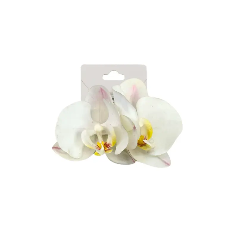 Orchid Earrings, Dainty Floral Stud Earrings for Women, Nickel-Free Gold-Plated Fashion Jewelry for Daily Wear