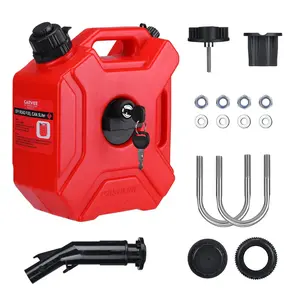 Portable Tank with Locking Mounting Upgraded Bracket Mounting 5L Fits for Car Motorcycle SUV ATV UTV/u Bolt for 1" Tube (with Locking)