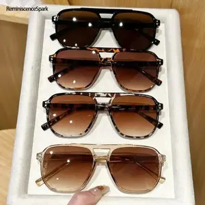 4-Pack Unisex Y2K Oversized Aviator Cat Eye Sunglasses – Durable Screen Light Protection Design, Perfect for Daily Wear, Outdoor Activities & Street Style