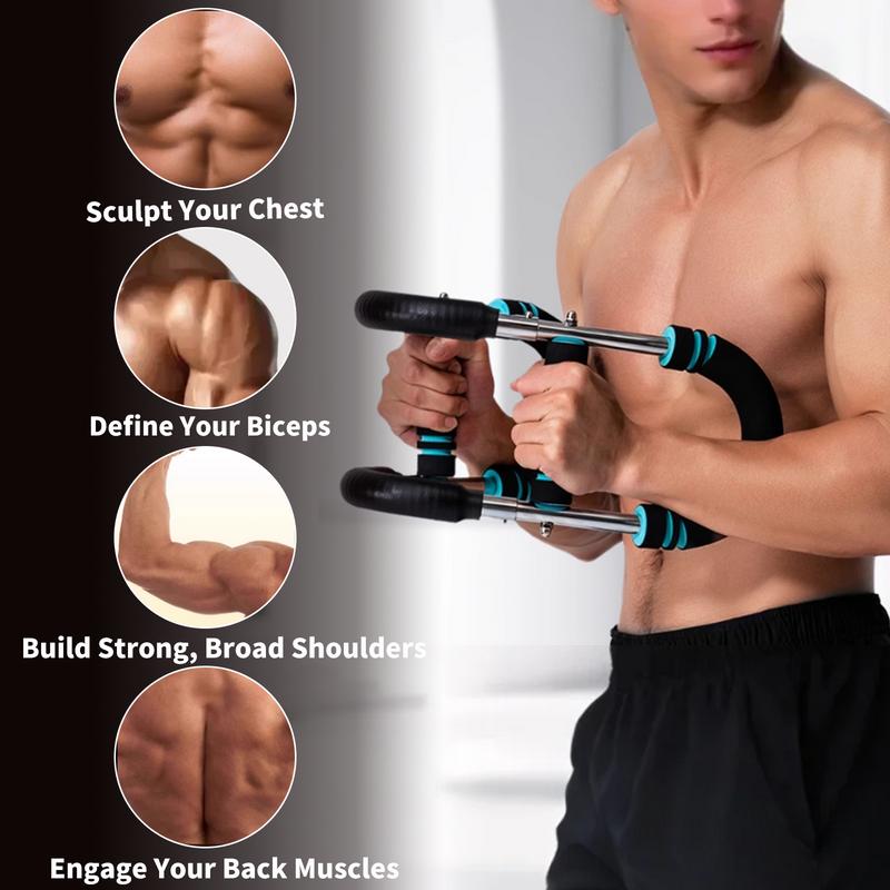 Cassaio Twister Arm Trainer for Men & Women ,Adjustable Resistance Chest Workout Equipment Home Gym with Detachable Design ,40lb-100lb Arm Chest Trainer Upper Body Exercise Equipment CA001