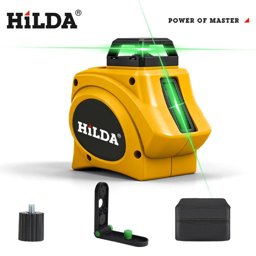 5 Line 360° Laser Level, Self Leveling Laser Level with Pulse Mode,Cross Line Laser, 2 Brightness Levels,Function ,Green Line Laser Leveler Tool for DIY Indoor Project,Picture Hanging Wall Tile Floor Construction