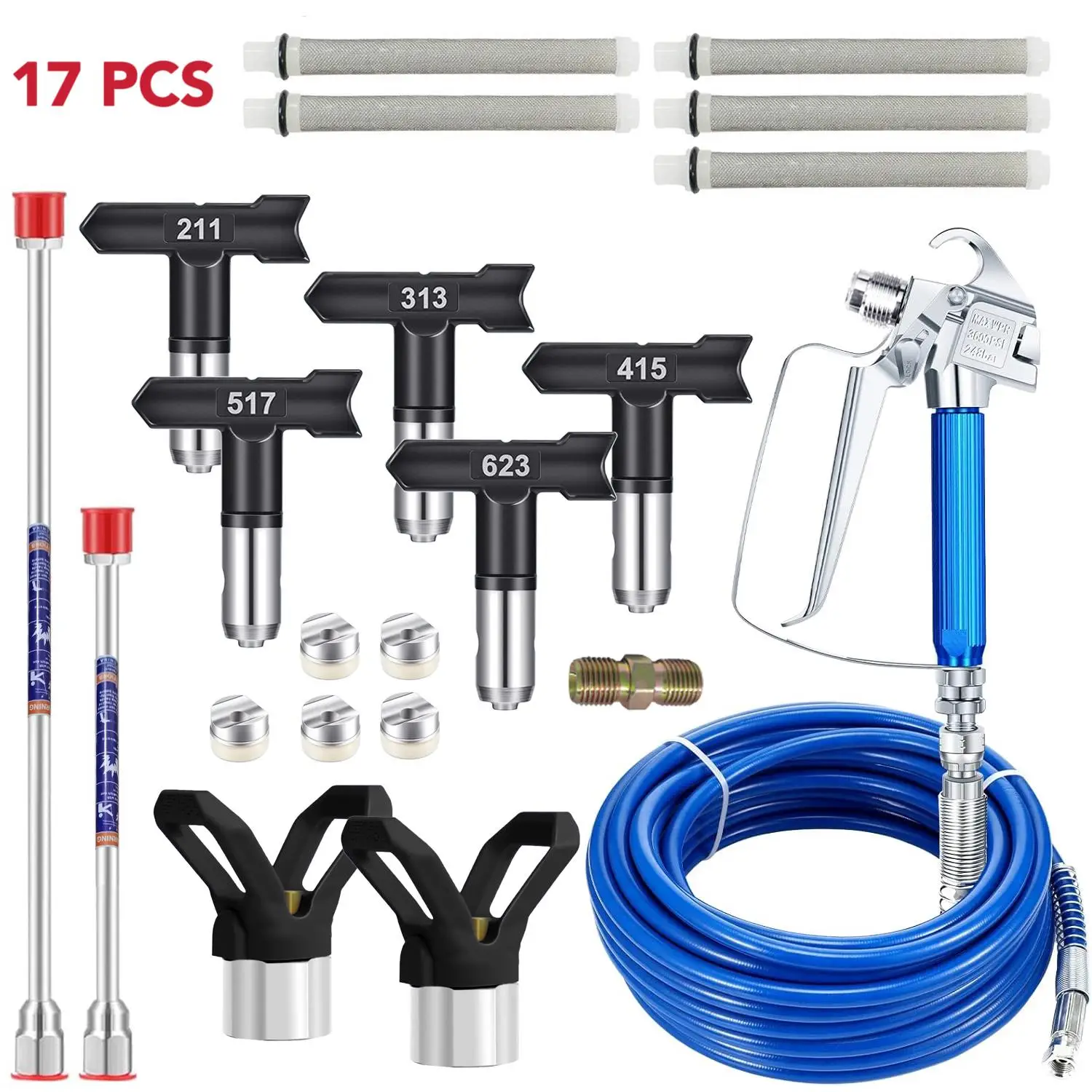 Universal Airless Paint Sprayer Kit, 1 Set Professional Paint Spraying Tool Kit, Multi-Application Handheld Paint Sprayer Kit, Airbrush Kit