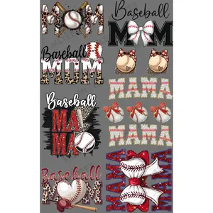 BASEBALL MAMA (1) PREMADE GANGSHEET  - 22X36 DTF TRANSFERS - DIRECT TO FILM