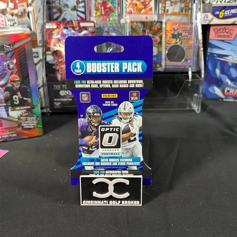 2025 Panini Donruss Optic Football 4-Card Booster Box - Uptown Downtown Hunt Collectible Sports Trading Cards, Card Collecting