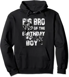 Big Brother Of The Birthday Boy Motocross Ride Motorcycle Pullover Hoodie - Isisaviles Shop 41B09MPHL5LS