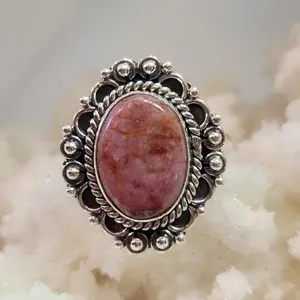 Cobalto Calcite in Sterling Silver