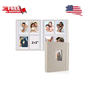 2PCS Polaroid Photo Album, 2x3 (Beige)