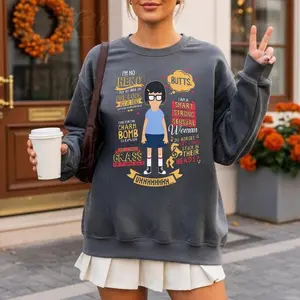 Tina Belcher Mood Comfort Colors Sweatshirts : Bob's Burgers Graphic T-Shirt
