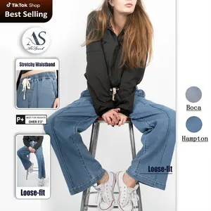 AtSpark Women's Loose Fit Wide Leg Jeans| High Waist with Tummy Control, Buttery Soft Stretch, No Weird Smell, Effortless Casual Denim, Your Go-To Relaxed Silhouette.#TikTokFashion#RelaxedFit#AtSpark Womenswear Womenswear