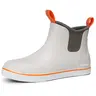 Furuian Men's Waterproof Neoprene Rubber Ankle Deck Boots - Slip-On, Slip-Resistant, Flexible, Casual Athletic Walking Shoes with All Weather Grip, Fathersdaygift for Garden Boat Use
