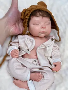 Reborn Doll 13 Inches Full Body Soft Silicone Lifelike Newborn Girl Doll with Adorable Bear Hood Perfect for Collectibles Holidays Birthday Christmas