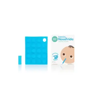 Frida Baby Nasal Aspirator Original 20 NoseFrida Filter Refills, Replacement Filters, Hygiene Filters for NoseFrida The Snotsucker, BPA Free, Latex Free Comfort