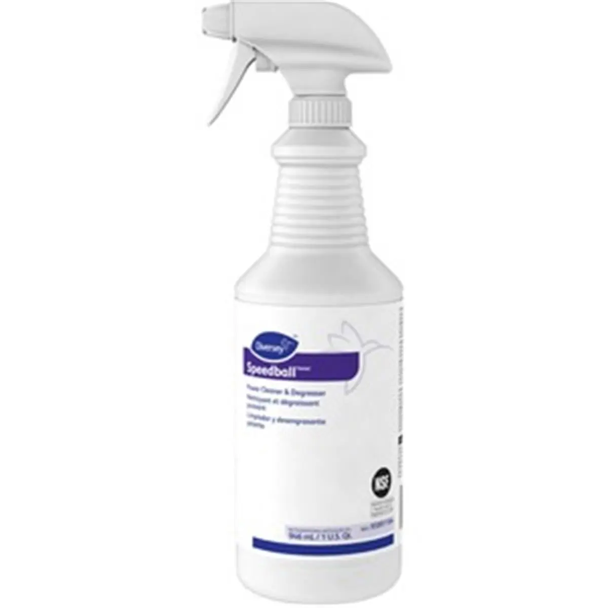 Diversey Commercial Heavy-Duty Degreaser Power Cleaner, 32oz Low Odor Easy to Clean Ready-to-Use Fresh Lemon Scent Spray Bottle for Winter Sports Skiing, Soil Removal & Smoke Film Remover (12 Bottles Case)