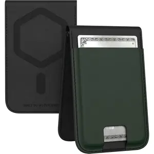 UAG Slim Wallet PU Vegan Leather 5 Cards Holder with Kickstand, Metropolis  Wallet Compatible with MagSafe for  & Galaxy, Olive