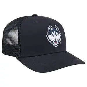 2026 Basketball NCAA UCon Pet Husky Embroidered Trucker Cap Custom Thread Color Vintage Soft Cotton Adjustable Hat Trendy Streetwear Gift for Men & Women