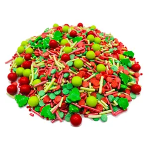 The Gift of Christmas - Christmas Edible Sprinkles Mix for Baking - Available in 4 oz, 8 oz, and 12 oz Bags Candy Sweet
