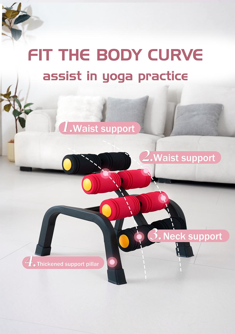Magic BB Mini Inversion Table with Back Massage Roller, Back Stretching Machine for Back  Relief, Easy to Assemble & 400LBS Weight Capacity, Spinal Decompression Table for Home Gym