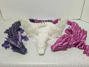 Dragons, Gemdragons, Articulated , Fidget, Flexible, 3D Prints.