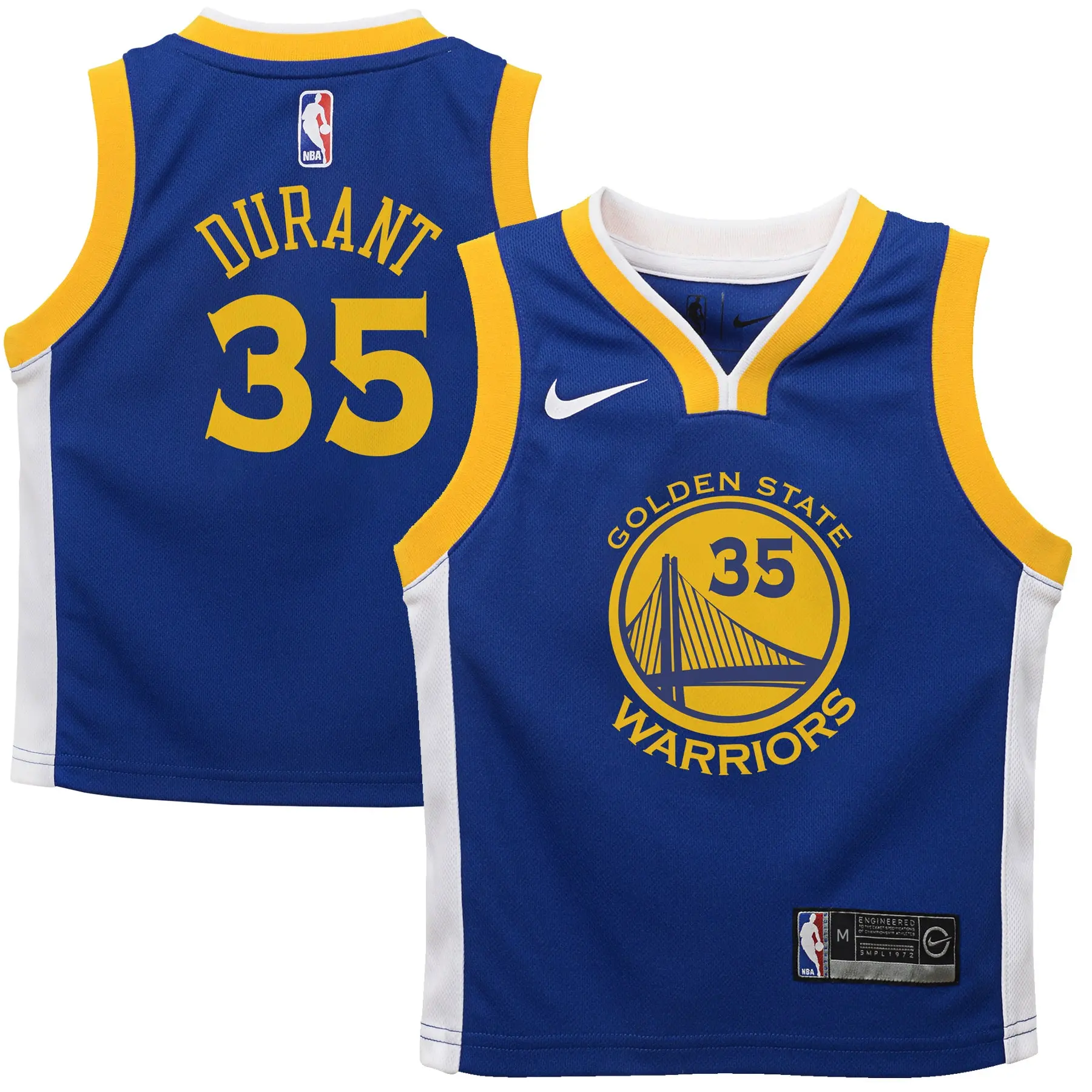 [9Z2B3BZ6P-DURANT] Preschool Nike NBA GS Warriors Away Swingman Jersey - Durant