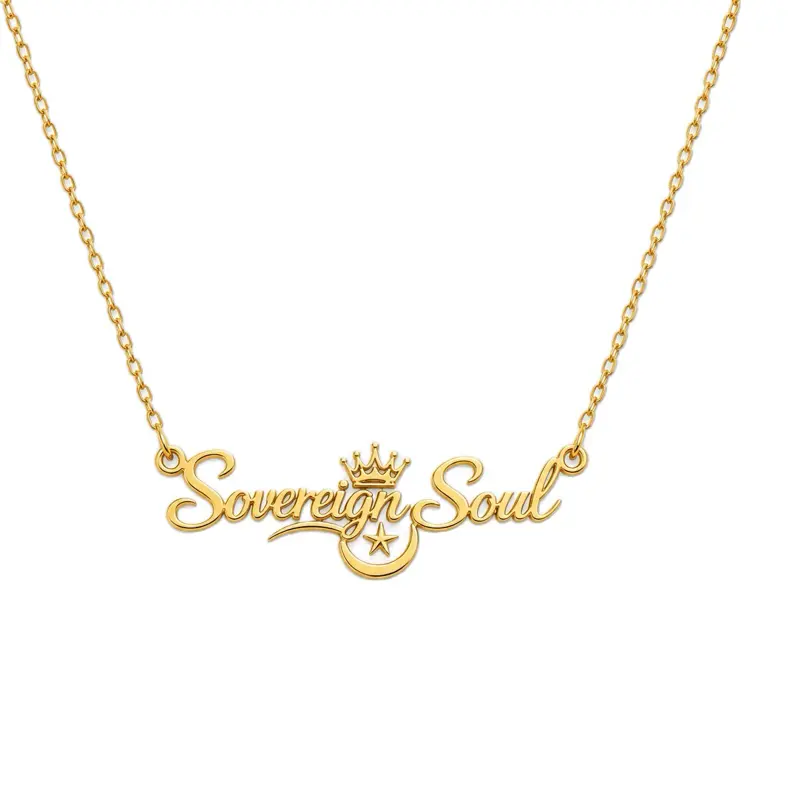 Crown & Crescent Necklace—a luxurious statement of confidence, spiritual strength, and divine identity.