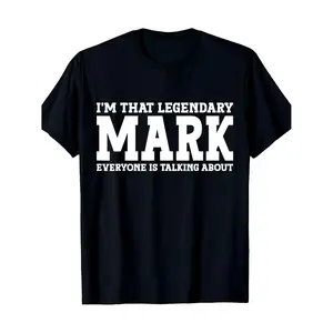 Humorous Mark Themed Cotton TShirt Designed for Mark Enthusiasts