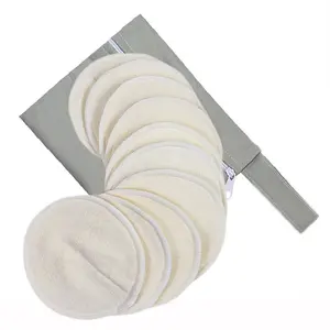 Reusable Breast Pads, 10pcs Washable Breast Pads with 1 Count Storage Bag, Breastfeeding Accessories for Postpartum Women, Breastfeeding Supplies